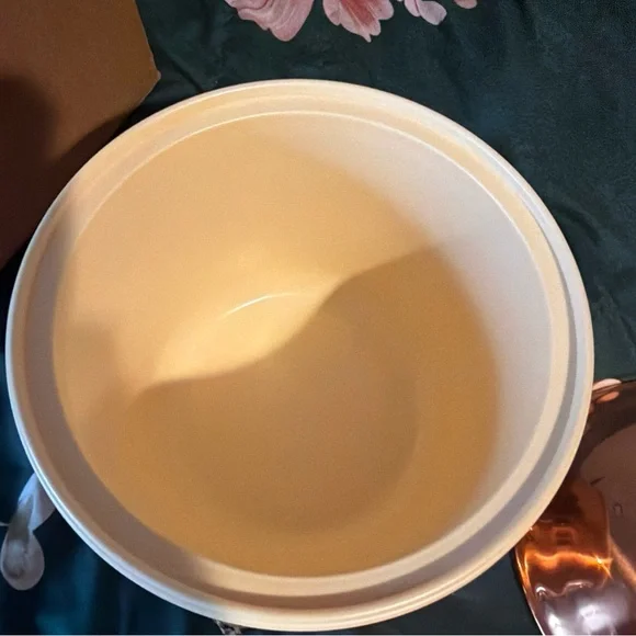 Coppercraft Guild Copper Ice Bucket Brass Lion Head Handles Insulated Vintage - Picture 3 of 5